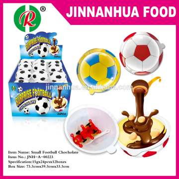 small football chocolate with biscuit