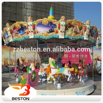Beston outdoor amusement Fairground Theme Park Rides Carousel for sale