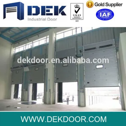 Industrial galvanized steel overhead door