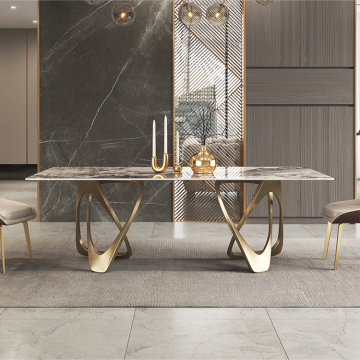 Light Luxury Sintered Stone Dining Table