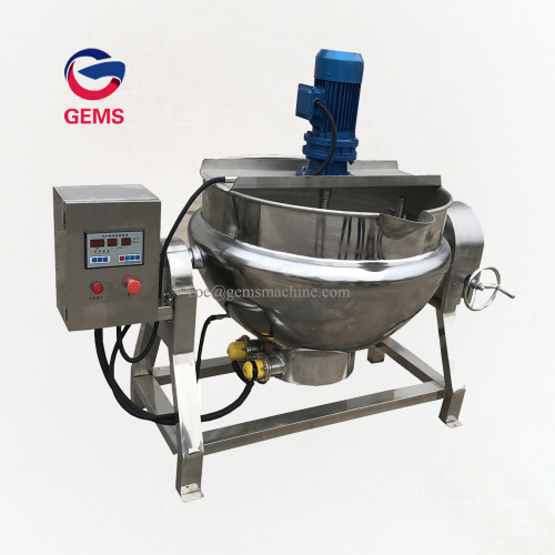 Double Steam Heated Jacketed Kettle Pot with Stirrer