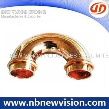 Copper U Bend With Rings 