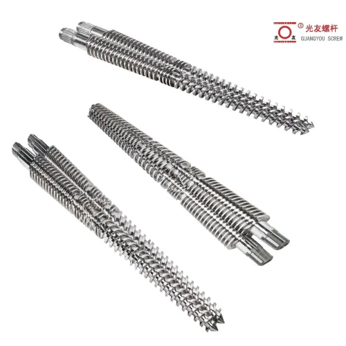 Bimetallic Conical Twin Cylinder Screw Barrel Para sa Weber CE5 Extruder