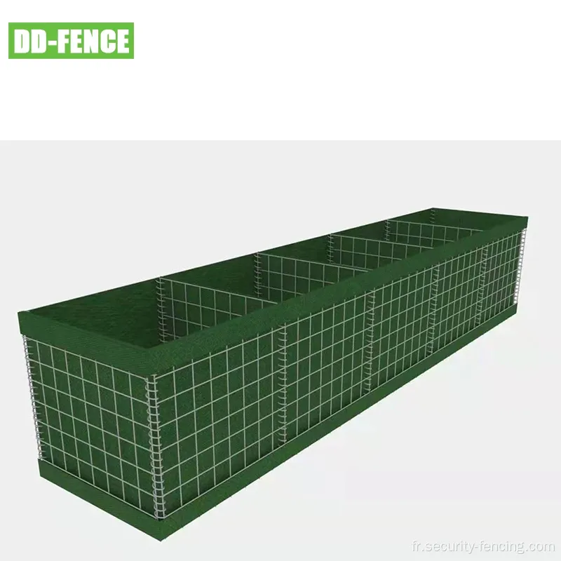 Système Gabion avec des tissus non tissés pour une utilisation anti-explosion