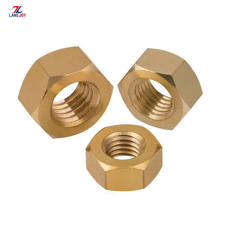 brass colored hex nut brass nut