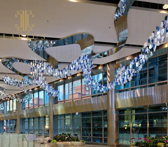 Large custom shopping mall chandelier