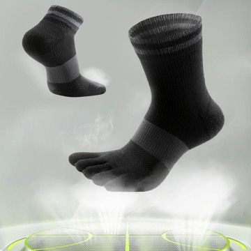 Herrenbootsocken Fünf-Finger-Socken-Sweat-absorbierende Socken