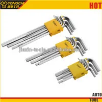 9pcs l type hex allen key wrench set for auto repair tool