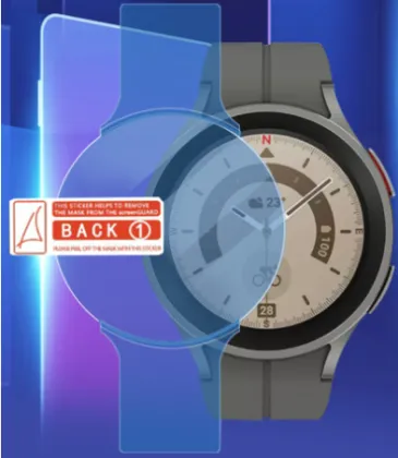 2.5D Smart Watch Tempered Glass Protector for Huawei, OnePlus, Oppo Watch 4 Pro and Samsung Watch 6