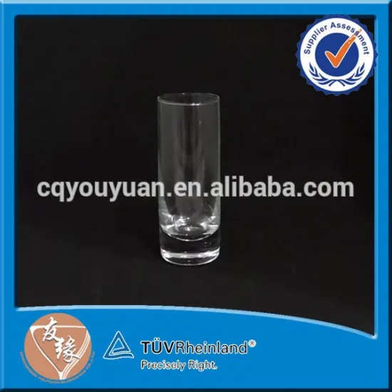 hot sale 70ml shot glass stand with burn off rim