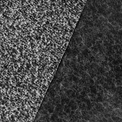 Black White Fleece Tweed Wool Fabric