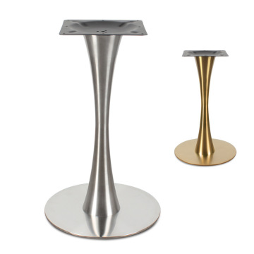 Indoor Outdoor Marble Top Tulip Gold Dining Table Leg