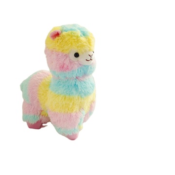 25cm Colorful Alpaca Plush Doll Baby Cute Animal Doll Soft Cotton Stuffed Doll Home Soft Toys Sleeping Mate Stuffed Plush Toys