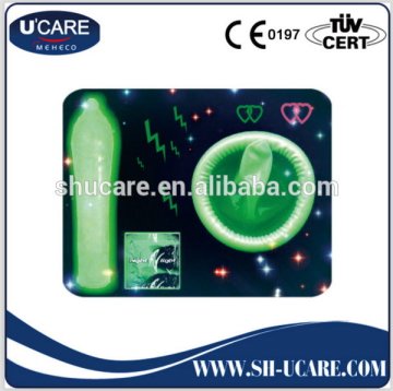 The Newest customized glowing condoms with good quality