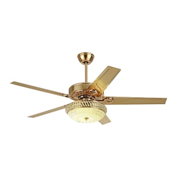 5 Blade Fan Light - 52-Inch Luxury Ceiling Lamp for Dining Room Chandeliers with LED Lights