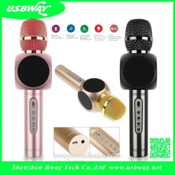 karaoke microphone bluetooth 4.0 logo custom handheld wireless microphone