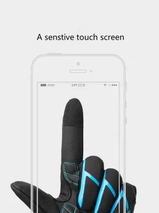 Men`s breathable winter thermal cycling gloves