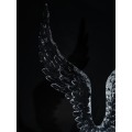 Angel Wings Kristal Sandalye Altın varak Şeffaf