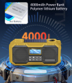 DAB / AM FM Radio Radio Multi Bluetooth en haut-parleur solaire