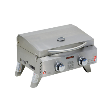 Hyxion Stainless Steel Two Main Burners Camping Barbecue