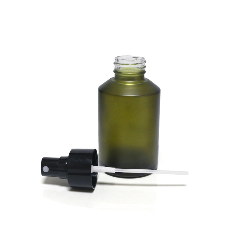 Custom Frosted Glass Bottles 100ml spray glass bottle