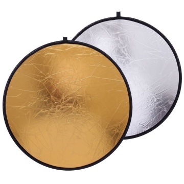 Collapsible Gold Silver Light Diffuser Reflector