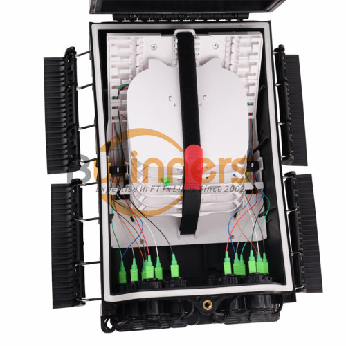 Hub Box SC MPO IP68 ปิดเทอร์มินัลการเข้าถึงไฟเบอร์ 16 พอร์ต (ไขมัน)