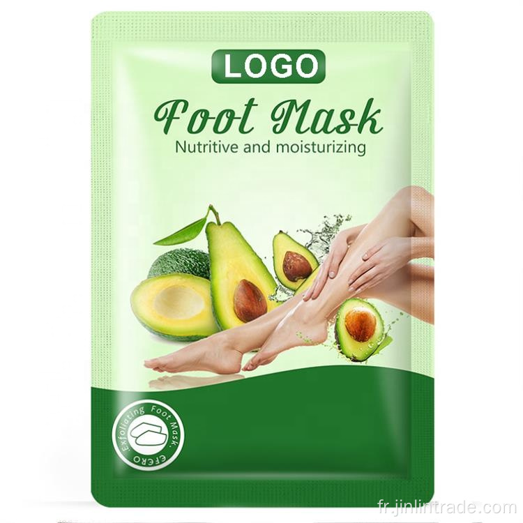 Masque de zeste de peste d&#39;avocat naturel lisse