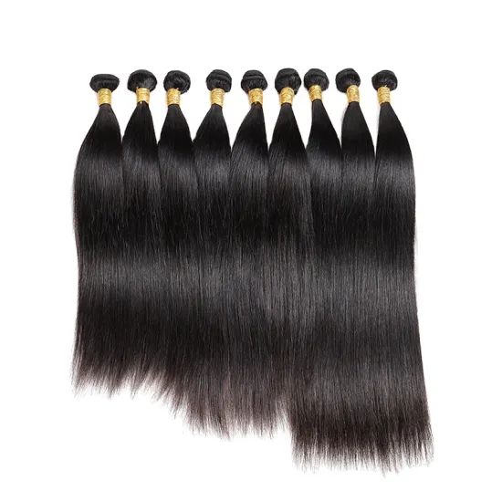 Wholeslae Ponytail Human Hair Extensions Brazilian Hair Ponytails with Clip in Drawstring Ponytail Straight for Women
