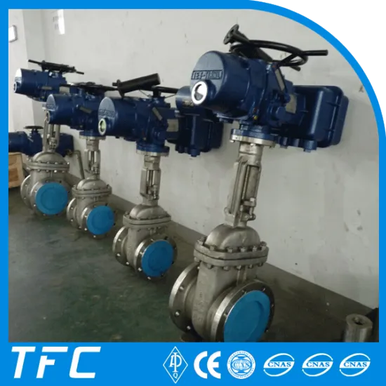 electric motor operated flange gate valve