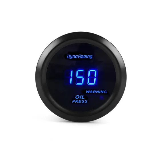 2" 52mm Digital Oil Pressure Gauge with 0-150psi Range and Blue LED Display, Including Sensor for Car Meter