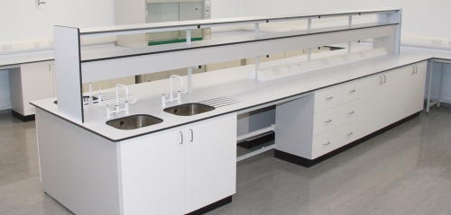 Laboratory furniture for steel school lab island bench