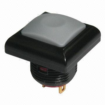 Sealed Miniature Pushbutton Switch, SP Off-On with Lock