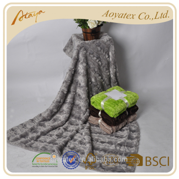 wholesale products china faux fur winter blankets