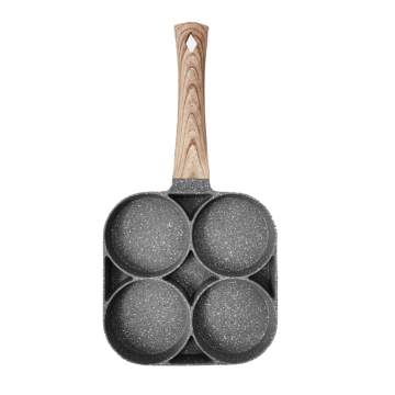 High-Quality Cookware Set: Bakelite Handle Pancake Fry Pan with Dividers - Perfect for Delicious Breakfast Creations