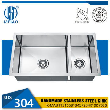 Kitchen e tebile 70/30 habeli Bowl Undermount Sink