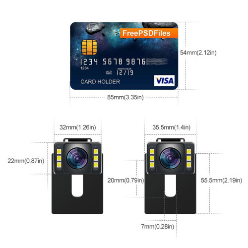 car play rear view camera backup Waterproof Wired