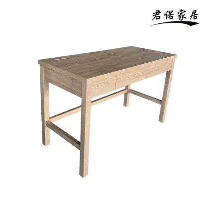 Minimalist Light‑Oak Solid Wood Office Writing Desk
