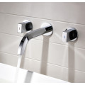 3 Hole Wall Mounted Concealed Hot and Cold Water Basin Faucets