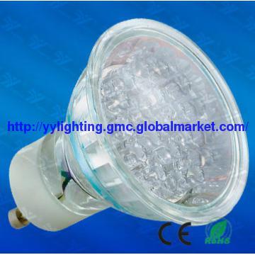 LED Lamp Cup with Glass Cover GU10
