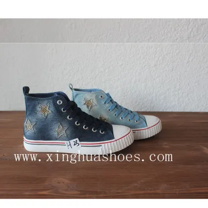 High Top Canvas Shoes Flat Shoes