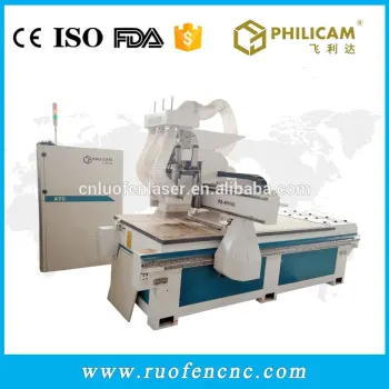 Philicam kitchen cabinet making wood cn router 1325 with drilling machine
