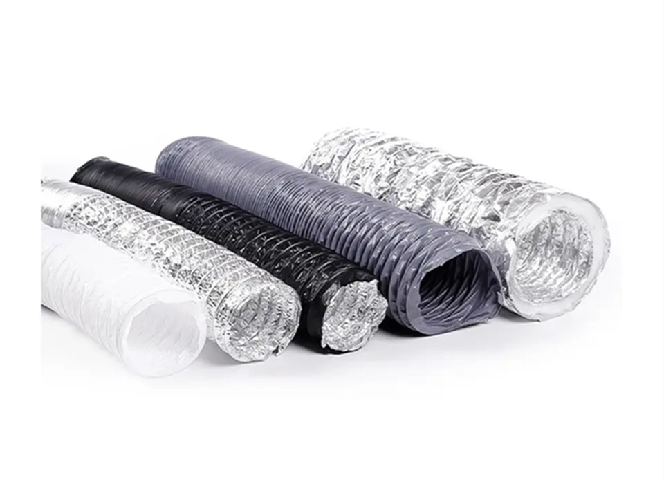 Aluminyo acoustic solong layer polyester combi insulated flexible duct