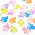 100Pcs 3D Kawaii Glitter Star Bottiglia con retro piatto Cabochons in resina Scrapbooking Gioielli fai da te Accessori per decorazioni artigianali