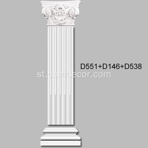 35cm Bophara Bophara bo Fluted Pilaster Molding