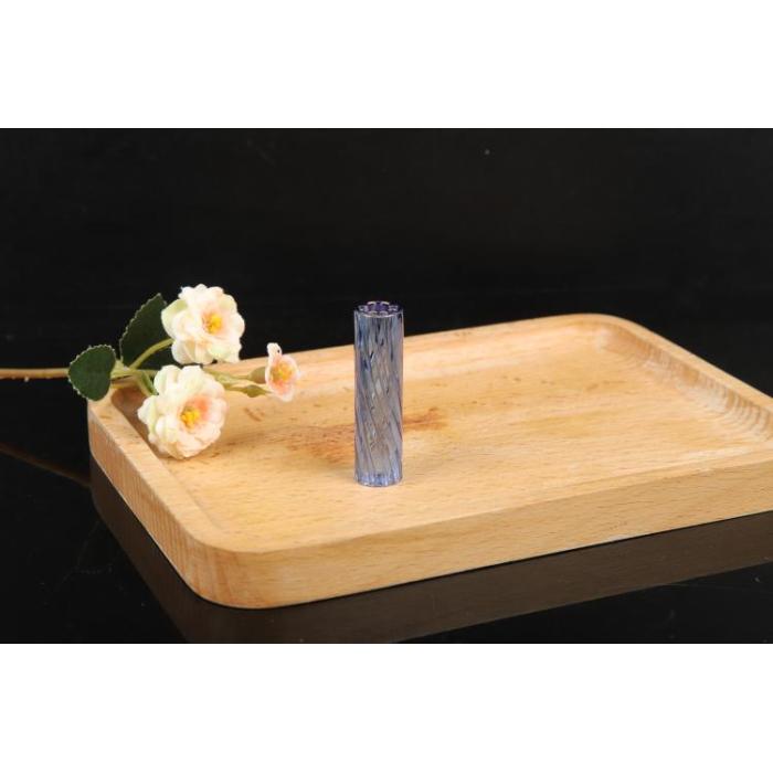 Soporte de cigarrillo de vidrio morado clásico de moda