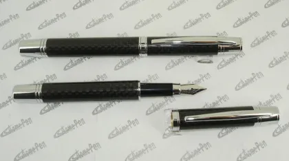 Carbon fiber Ball Pen and Roller Pen Twin pen set