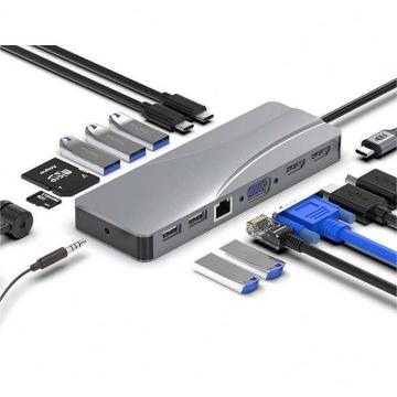 Thunderbolt 4 Kabel 14-in-1 USB-C-Hub-Hub-Adapter