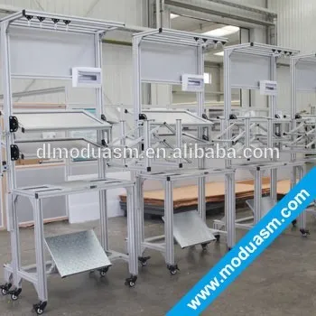 modular aluminium extrusion for factory workstation