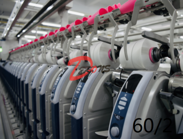 100% 60/2 RW Polyester Yarn